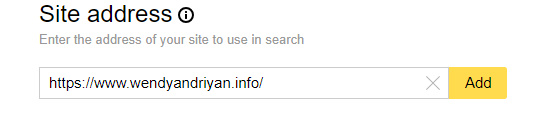 Yandex Webmaster Add Site Yandex Webmaster Add Site