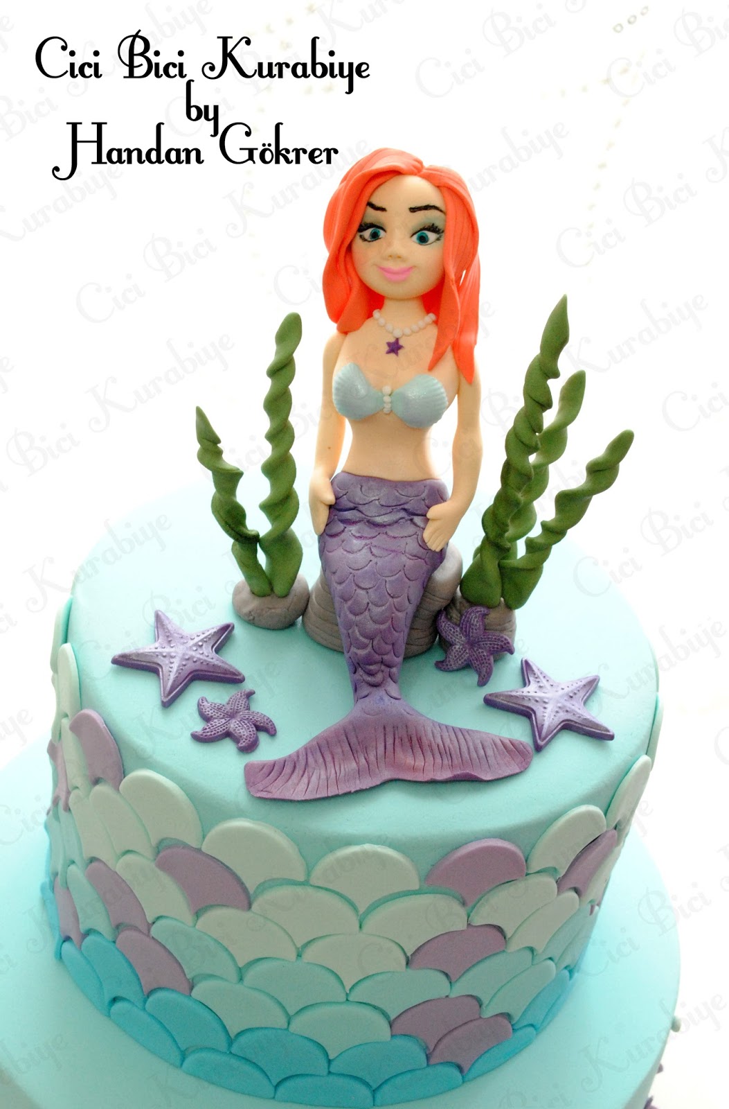Cici Bici Kurabiye &amp; Cupcake &amp; Pasta İzmit Deniz Kızı Pastası