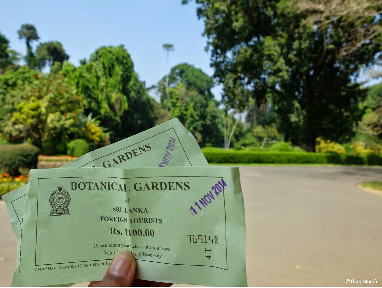 Jardin Botanique britannique Kandy, Sri-Lanka quartier universités