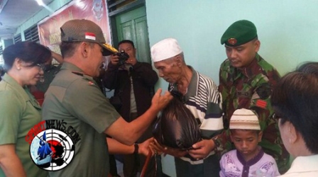 Brigjen TNI Sulaiman Agusto,Memberi 1000 Paket Sembako Kepada Masyarakat Likupang
