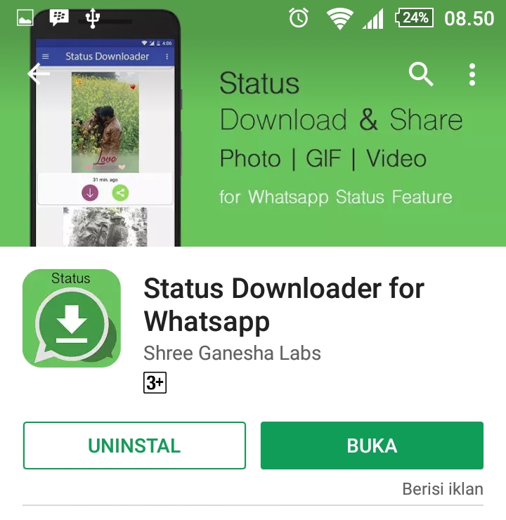Cara Download Status Foto dan Video di WhatsApp Android Menit info