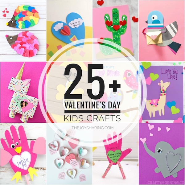 25 valentines day crafts for kids of all ages the joy of valentines day cards kids
