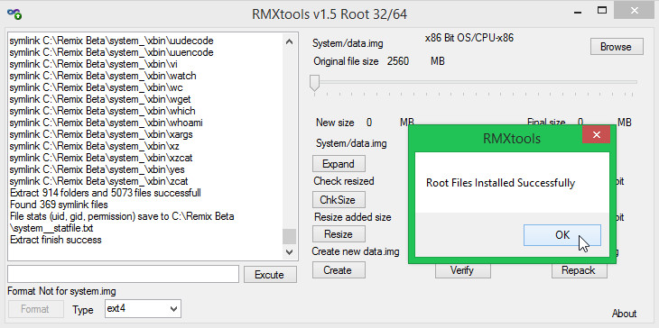 Cara Root Remix OS for PC Beta dengan RMXtools Windows