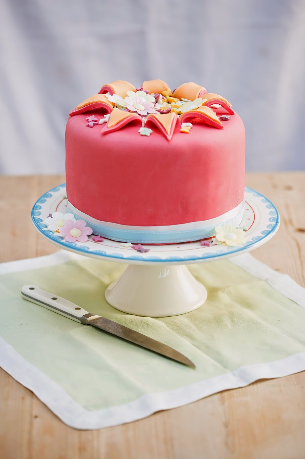 Orange and Rose Exploding Cake | The English Kitchen