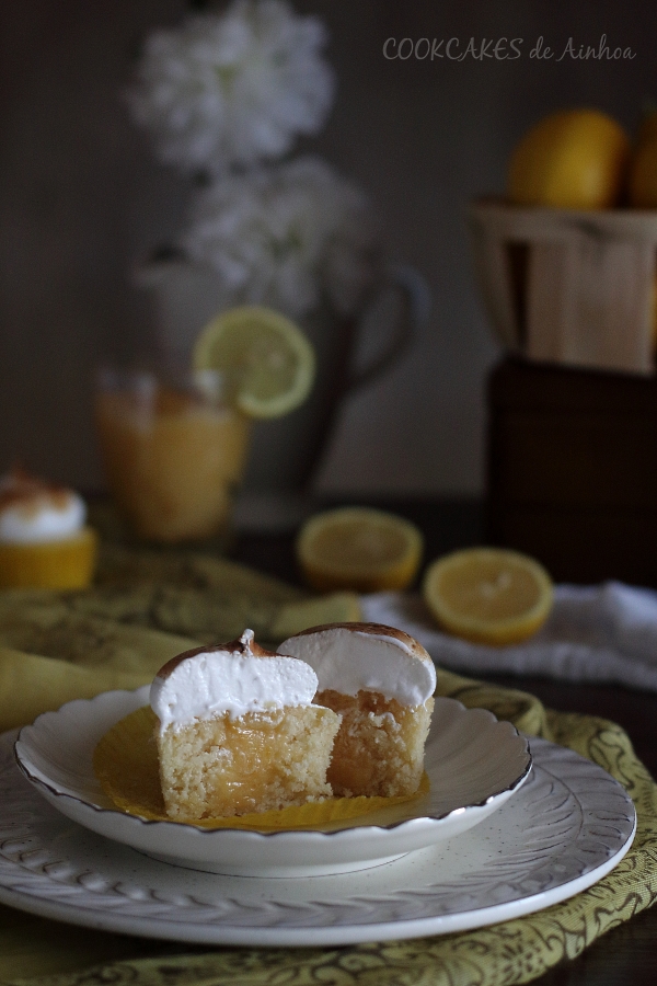 Cupcakes Lemon Pie. Reto Cupcakes Revival. Cookcakes de Ainhoa