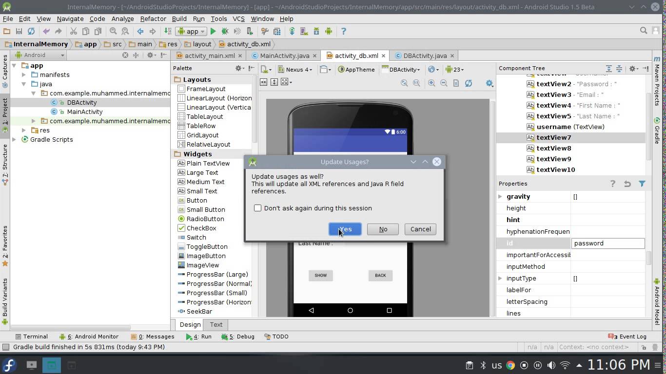 131 Android Studio internal Storage كورسات بالعربي