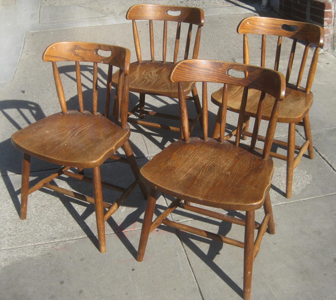 UHURU FURNITURE & COLLECTIBLES SOLD Set of 4 Wooden Chairs 95