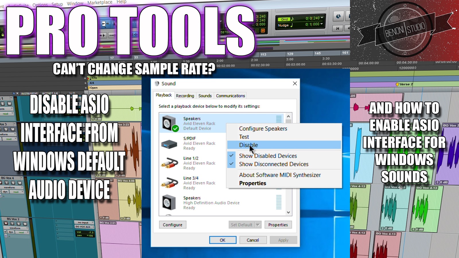 Pro Tools Quick Tips ASIO Interface and Windows/PC Audio