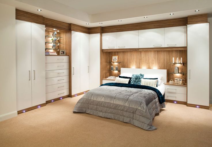 17 Modern Bed Cupboard To Use Space Behind The Bed Decor Units