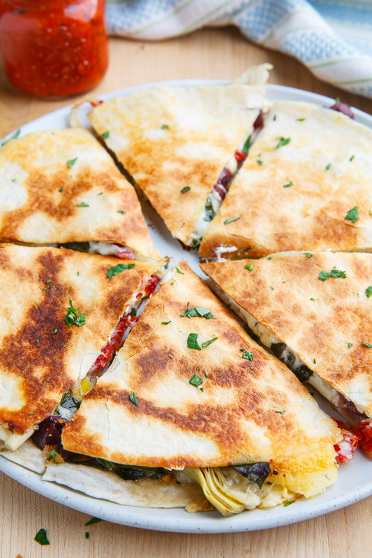 Mediterranean Quesadillas Mediterranean Quesadillas