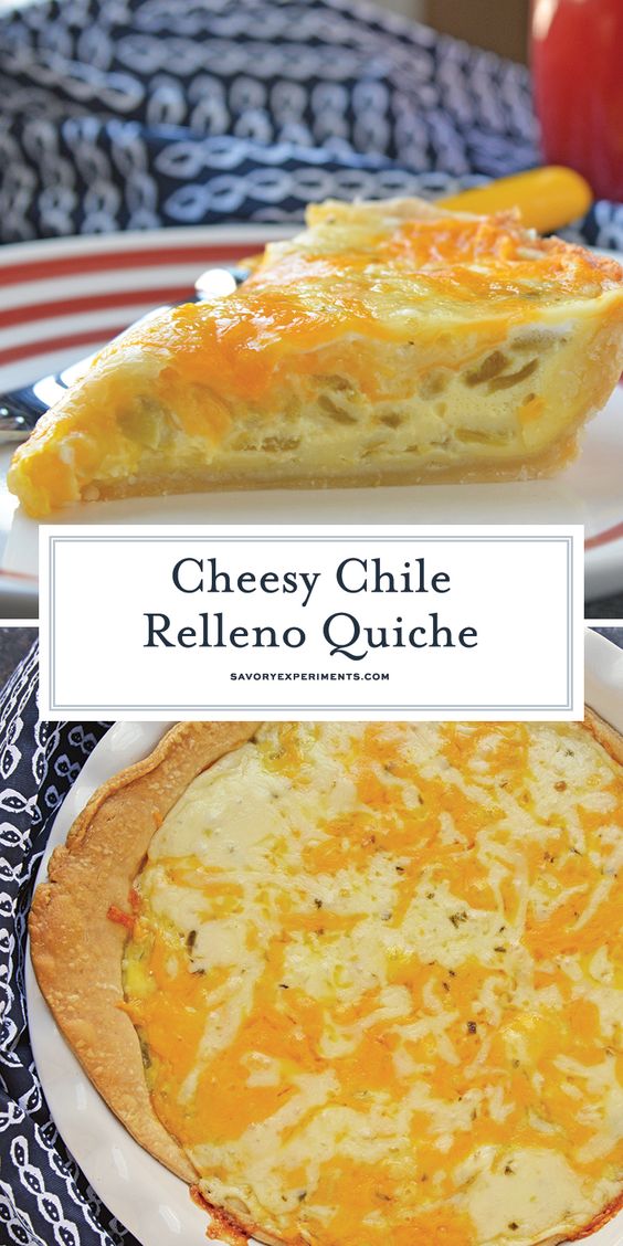 Chile Relleno Quiche - Family Meal Recipes