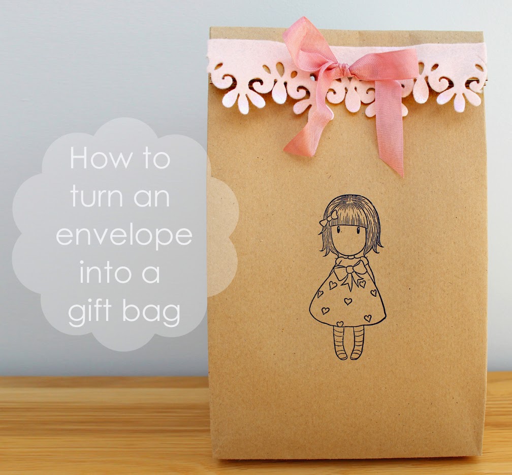 Craft me Happy!: How to turn an envelope into a gift bag
