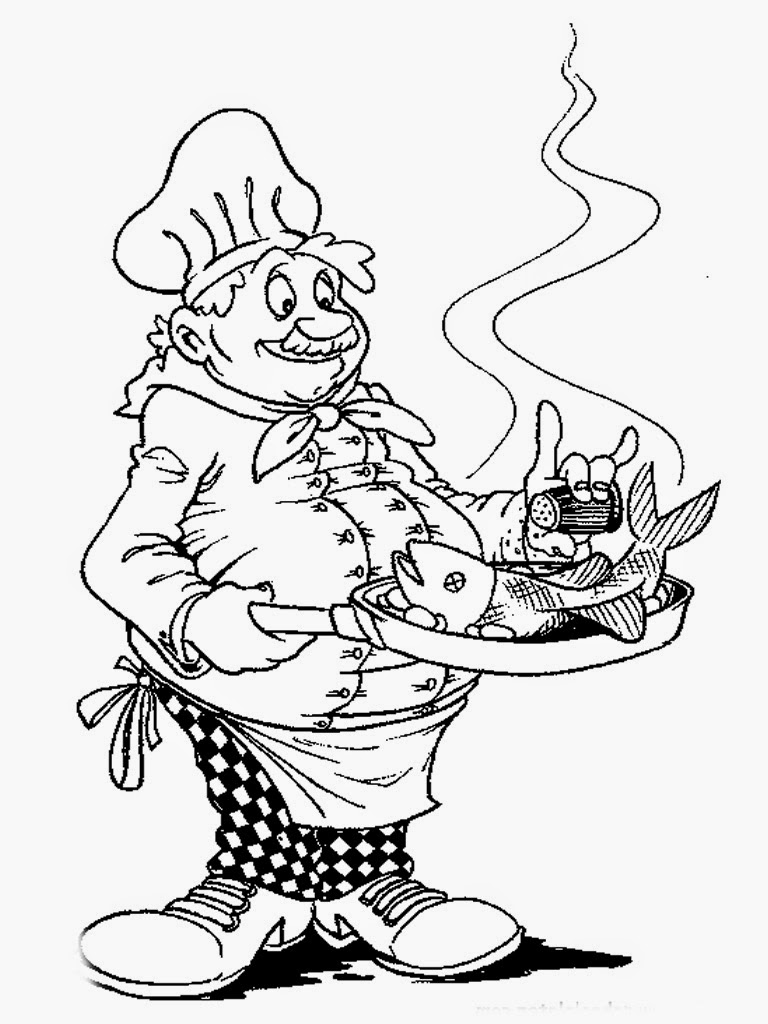 coloring pages of chef hats - photo #36