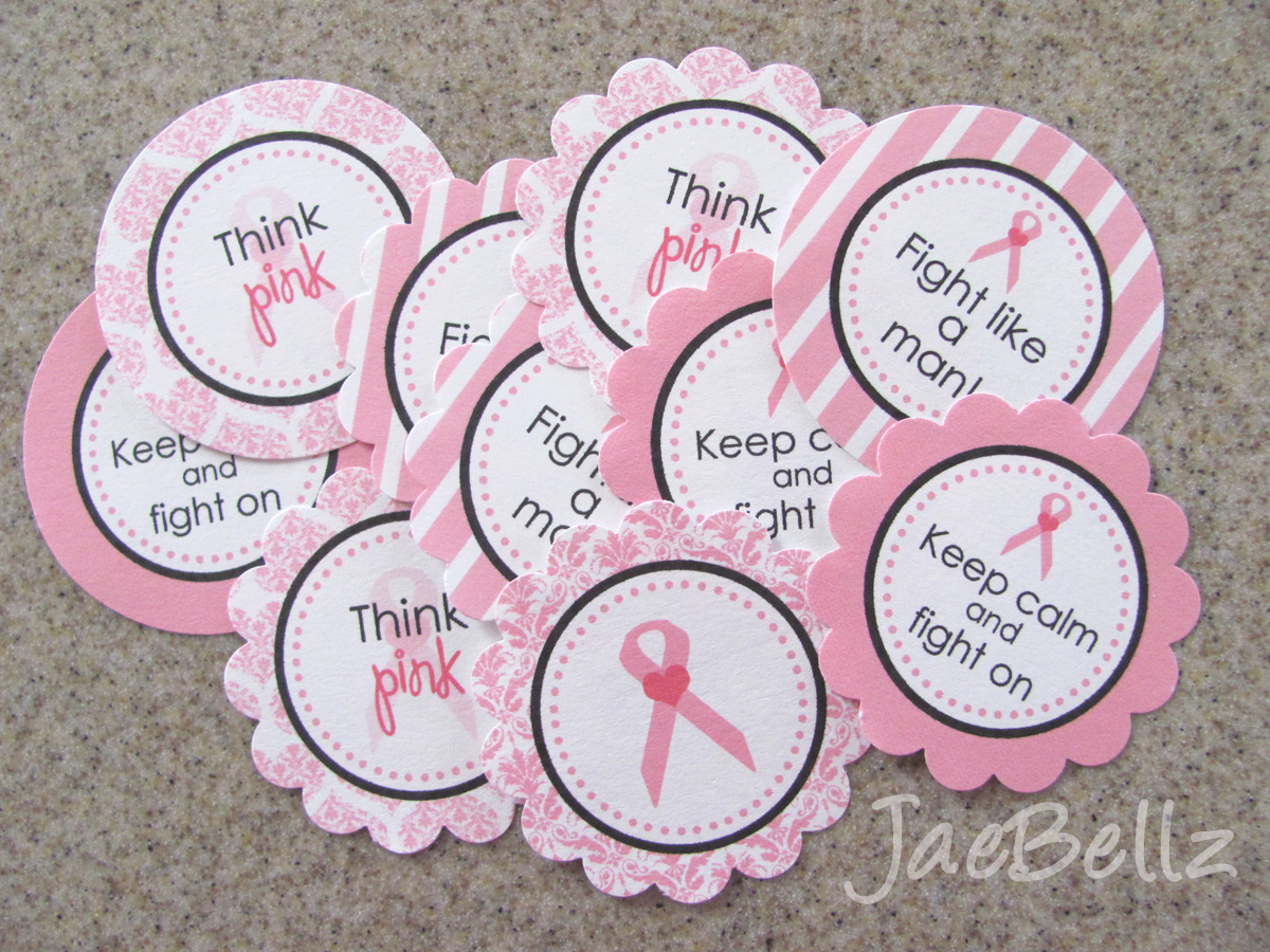 JaeBellz FREE Printables Breast Cancer Awareness Tags