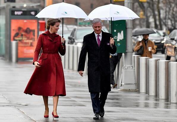 King Philippe and Queen Mathilde arrived in New York for a two-day visit. Minister of Foreign Affairs and Defence, Philippe Goffin