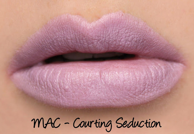 MAC Blue Nectar - Courting Seduction Lipstick Swatches & Review