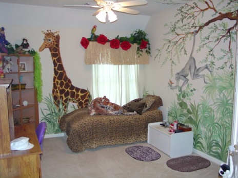 Dormitorio de Niño Tema Animales de la Selva - Dormitorios colores y