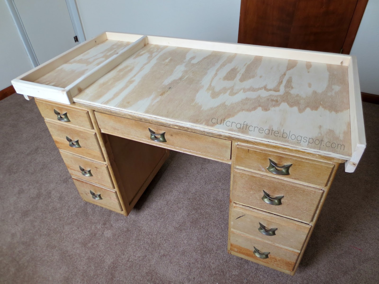 Cut, Craft, Create Repurpose a Desk into a Changing Station!