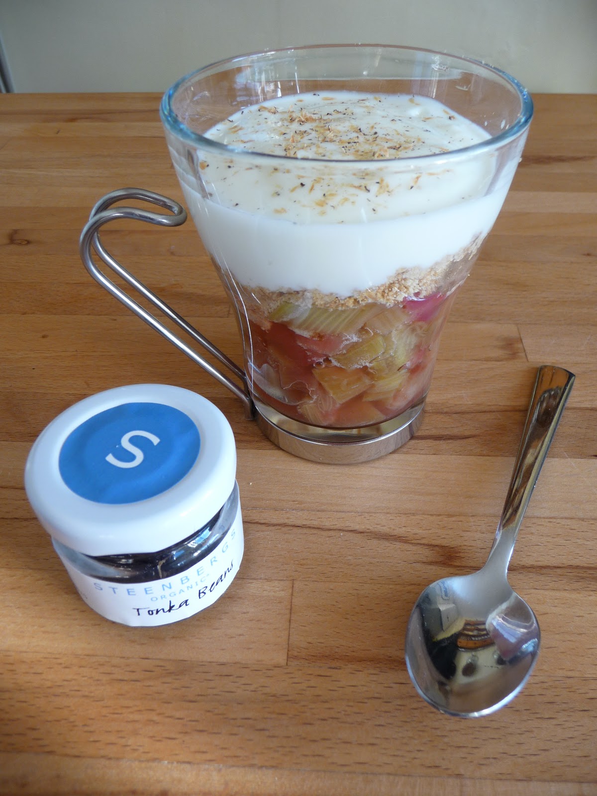Lancashire Food Rhubarb, tonka bean and yoghurt fool