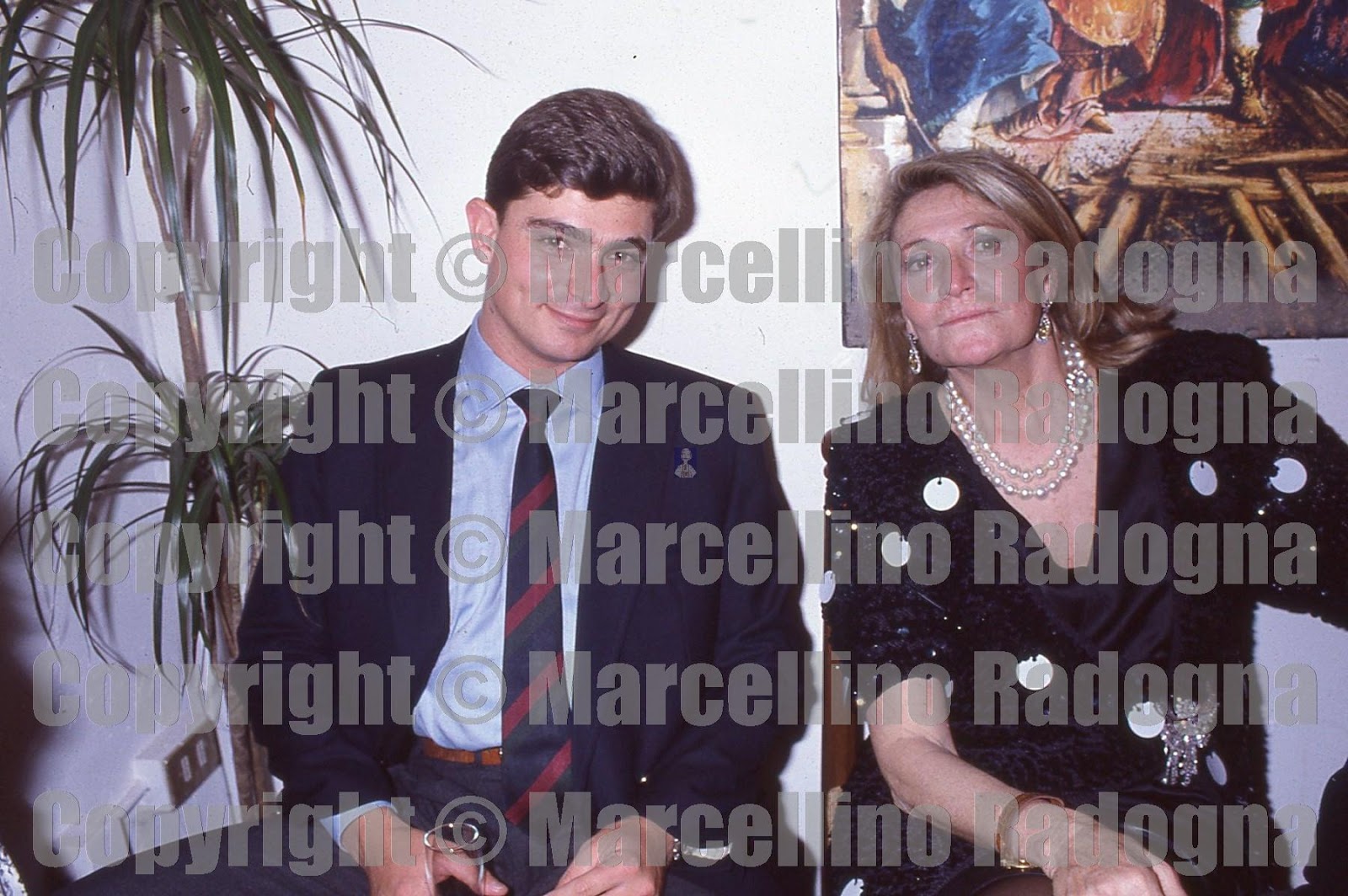 Marcellino Radogna Fotonotizie per la stampa Marta Marzotto con il