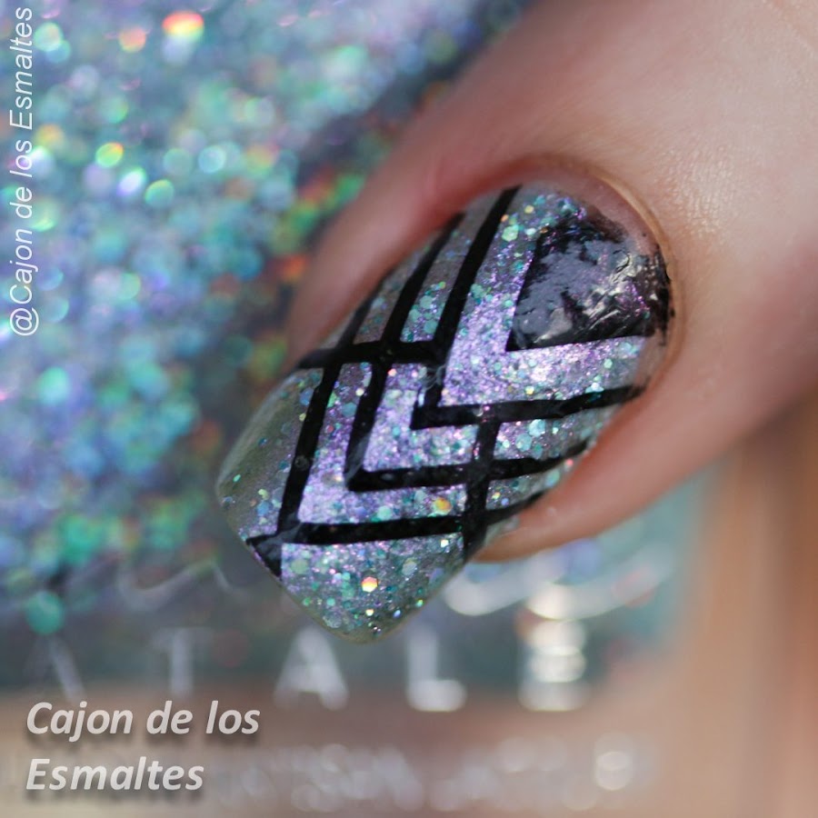 Diseños de uñas geométricos - Art Deco