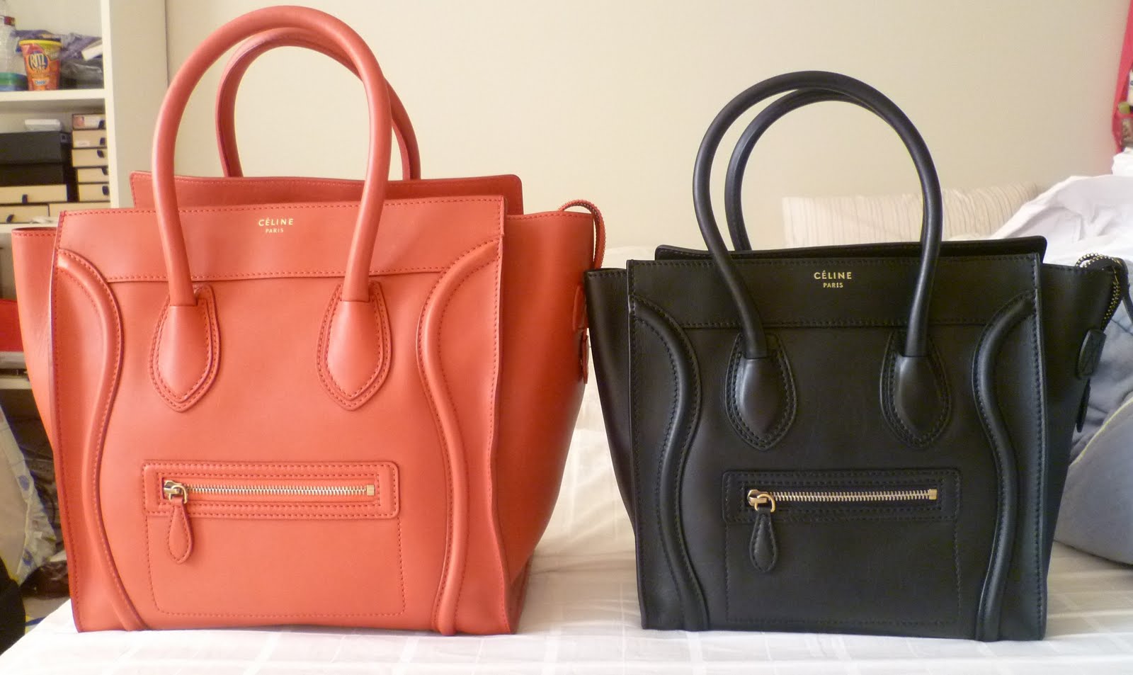 celine luggage tote micro