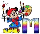 Alfabeto de Mickey pintor M.