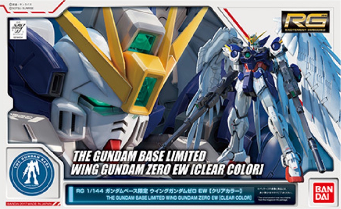 RG 1/144 Gundam Base Limited Wing Gundam Zero EW Gundam W Gunpla Clear Color