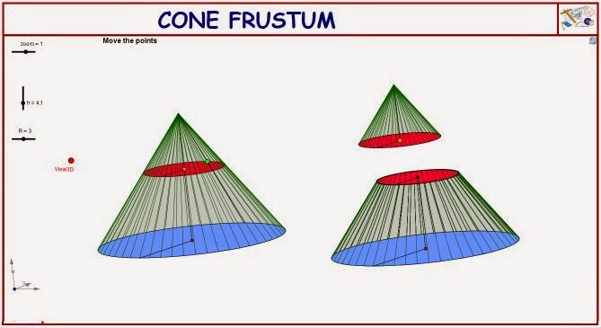 GEOGEBRA FOR ALL: Cone frustum