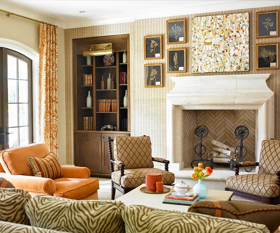 Sala con chimenea ideas de salas con estilo Decoracion diseño chimenea