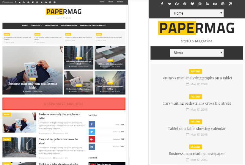 Papermag Blogger Template Free Download Papermag Blogger Template Free Download