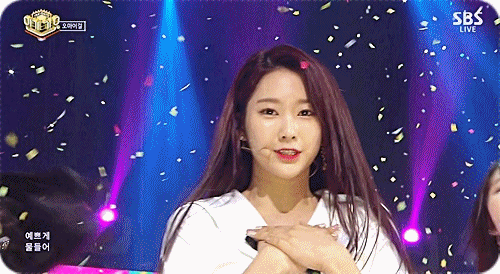 오마이걸 인기가요.gif | 인스티즈