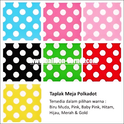 Taplak Meja Plastik Motif Polkadot Taplak Meja Plastik Motif Polkadot