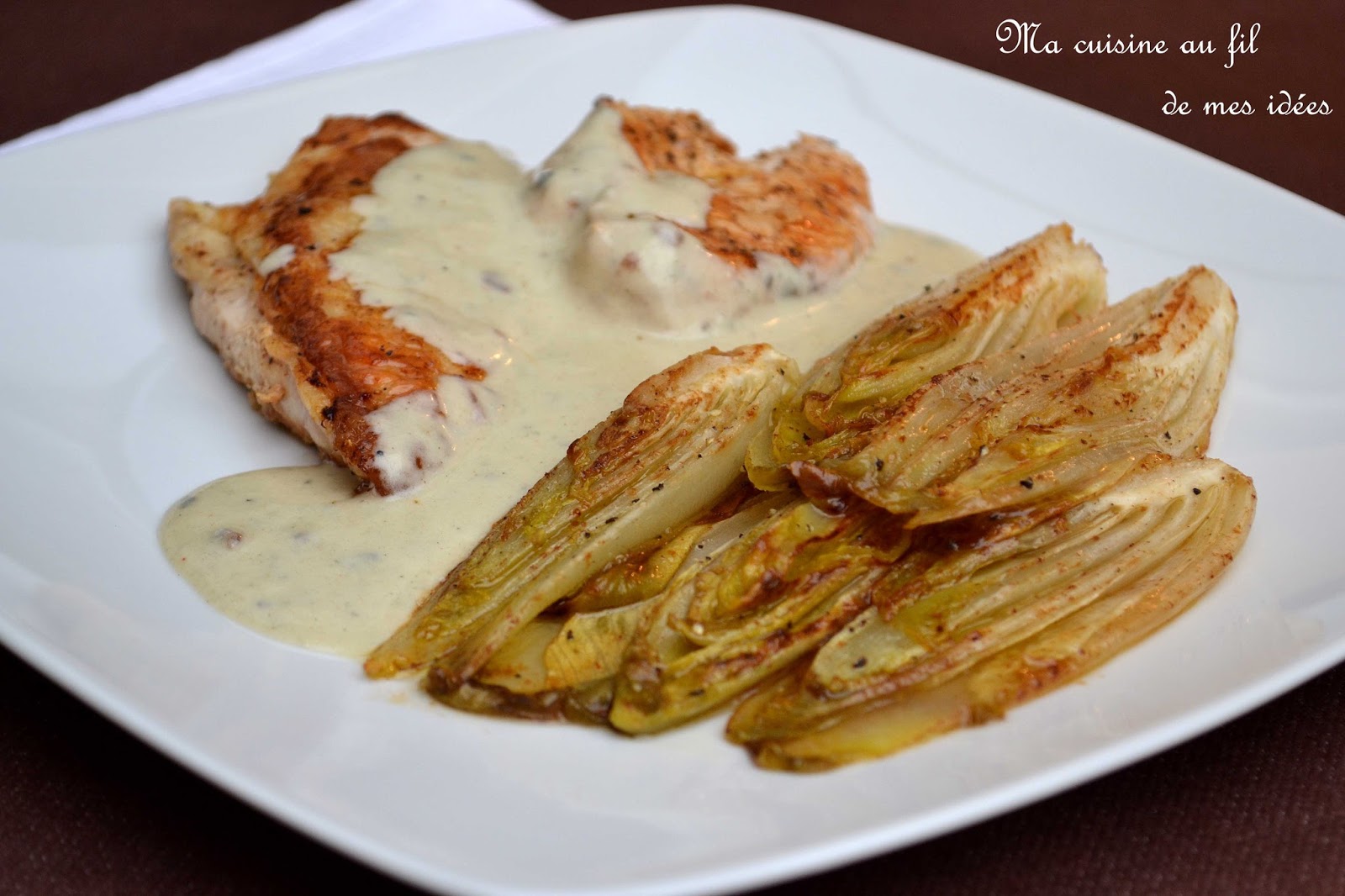 Ma cuisine au fil de mes idées... Filets de poulet sauce Roquefort et