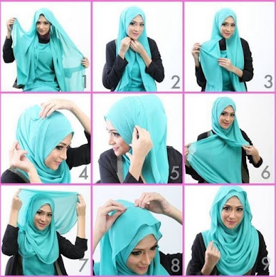 tutorial berhijab pashmina tutorial berhijab pashmina