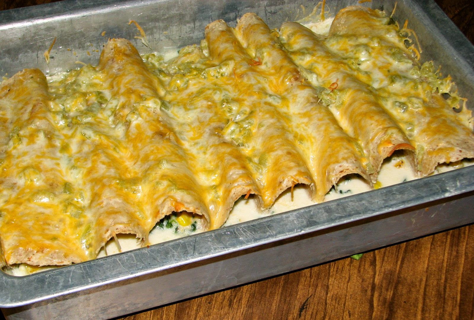 Shel's Kitchen Spinach Enchiladas