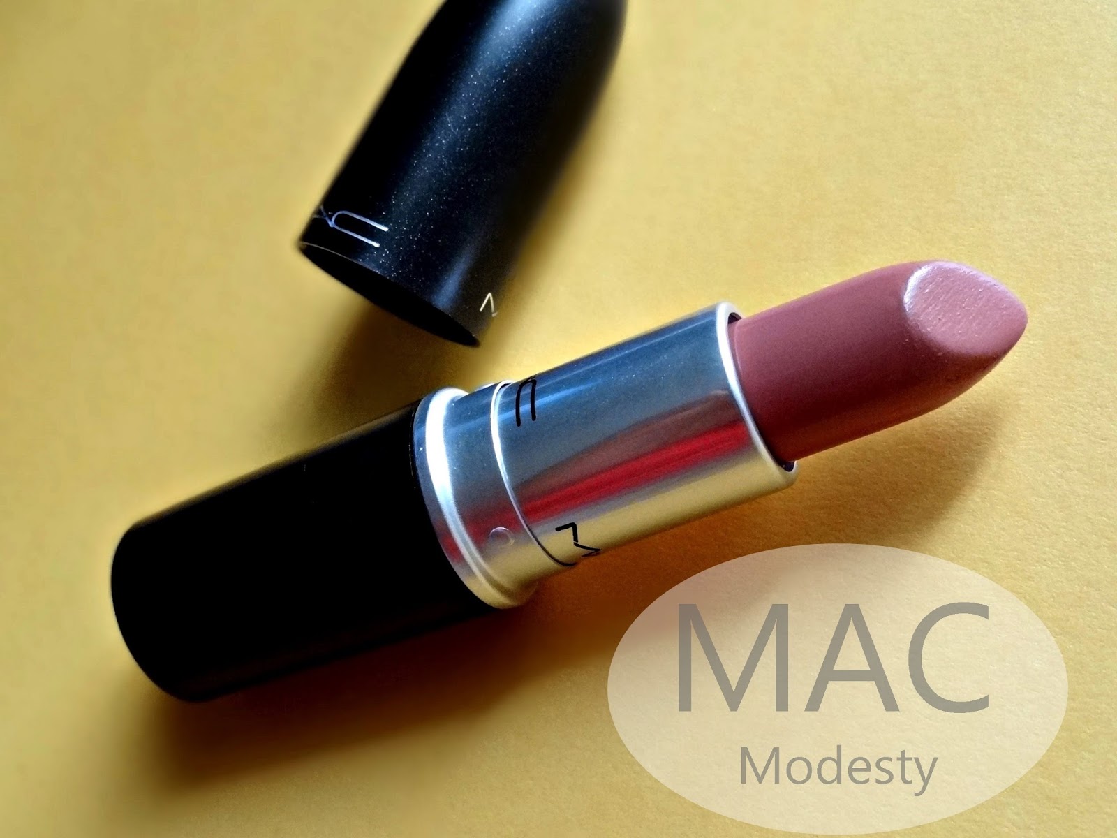 MAC Cremesheen Lipstick in Modesty Review, Photos & Swatches