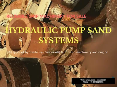 hydraulic pumps, hydraulic system, ship machinery, second hand, reusable, used, recondition, pump