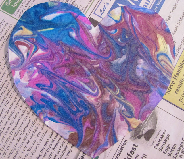 The Chocolate Muffin Tree Shaving Cream Marbled Valentine Hearts