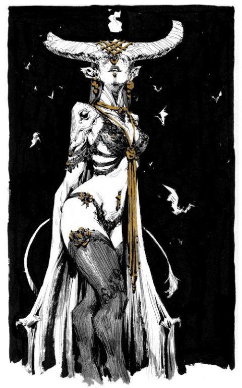As ilustrações em forma de sketches de fantasia em preto e branco de Andrew Mar Andrew Mar artstation arte ilustrações fantasia sketches preto e branco