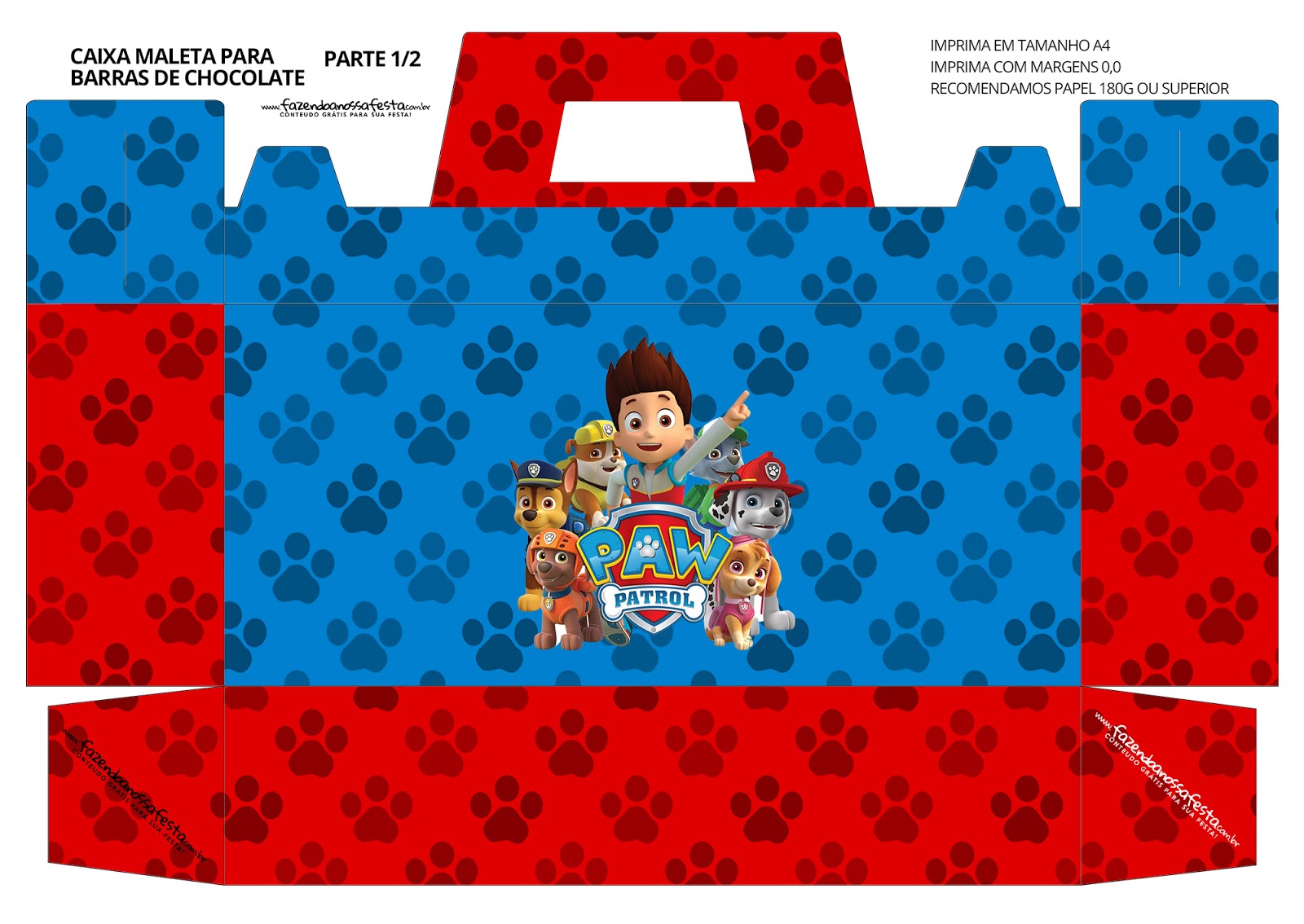 Paw Patrol Treat Boxes Paw skye