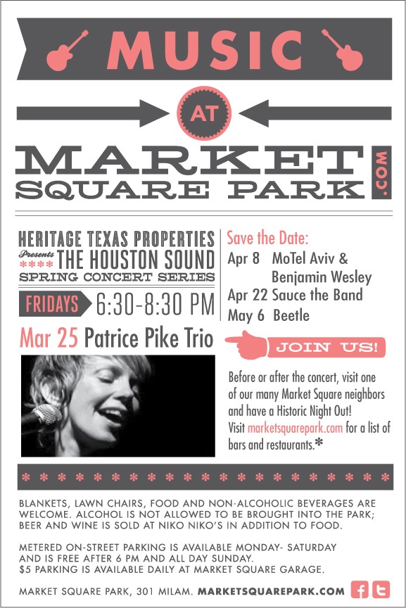 Heritage Properties presents The Houston Sound Spring Concert Series