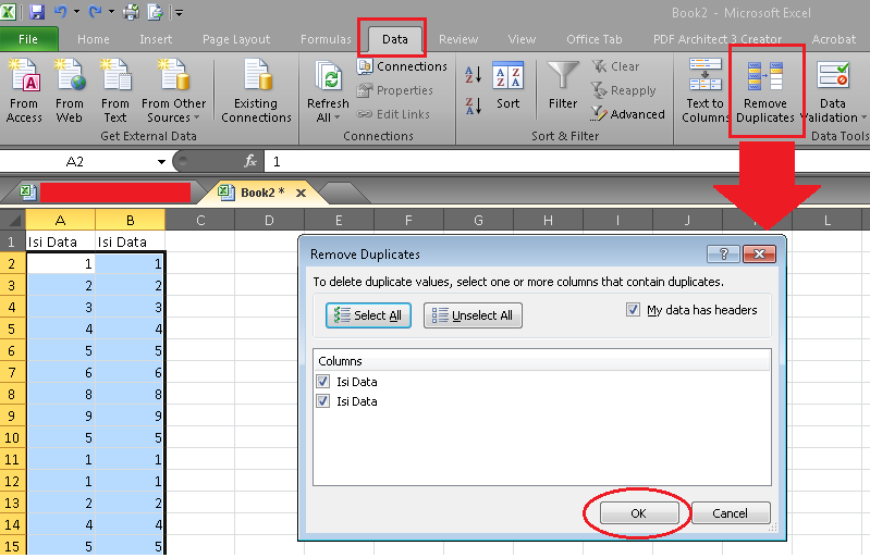 Cara Menghapus Data Yang Sama Excel