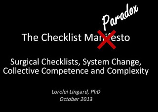  The Checklist Paradox by Lorelei Lingard