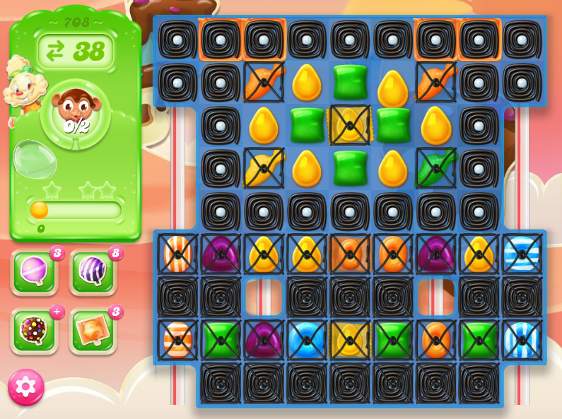 Candy Crush Jelly Saga level 708 Candy Crush Jelly Saga level 708