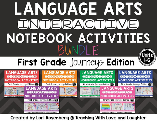 First Grade Interactive Notebooks {Units 1-6 Bundle}