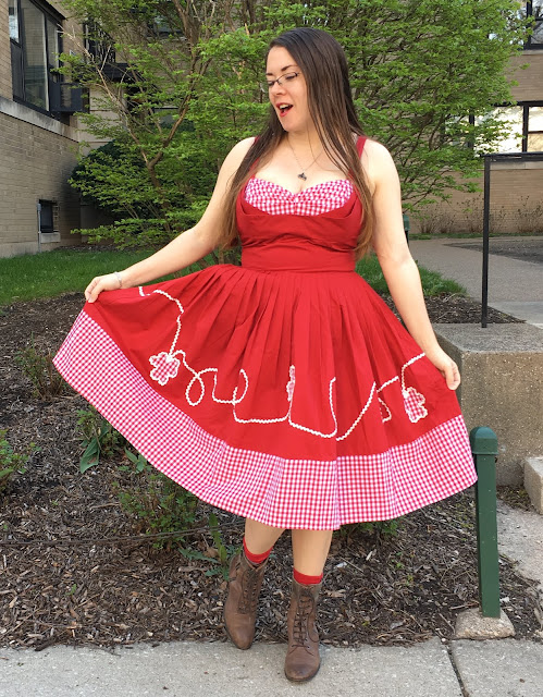 trashy diva lena picnic dress red