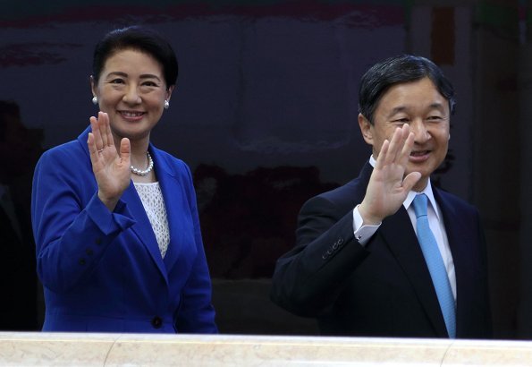 Emperor Naruhito and Empress Masako attended the opening ceremony of the 74th National Sports Festival 