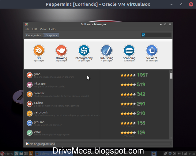 Instalando software en Peppermint