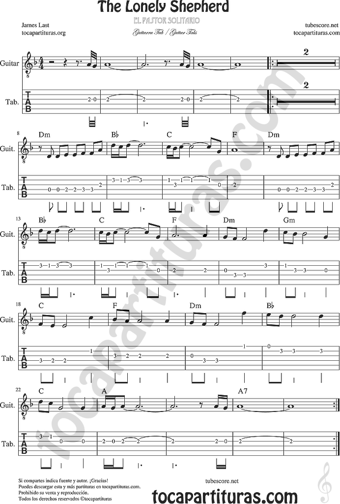diegosax Pastorcillo Solitario Partitura de Flauta